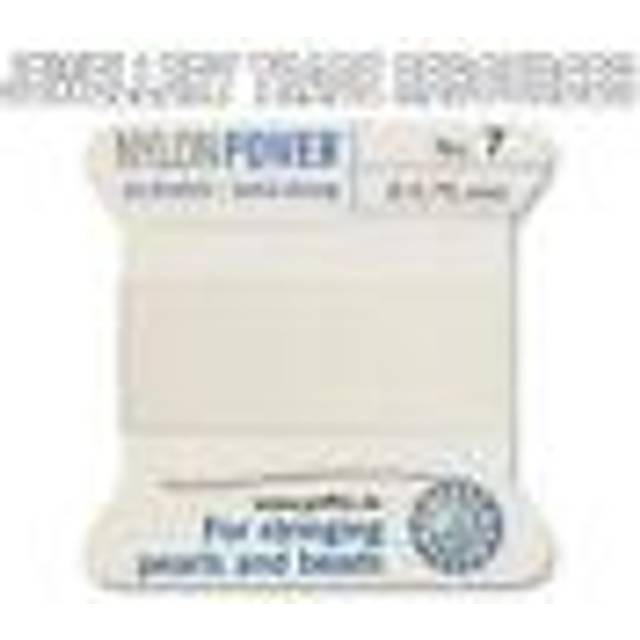 White nylon power silky string thread 0.75mm stringing pearls & beads griffin 7