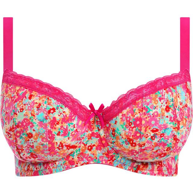 Womens Freya Flirt Padded Half Cup Bra - Pink - 30F