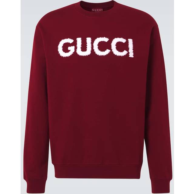 Gucci Logo embroidered cotton jersey sweatshirt (UK 38)