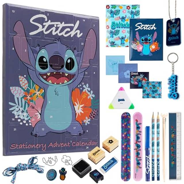 Stitch Advent Calendar Stationary - Purple - One Size