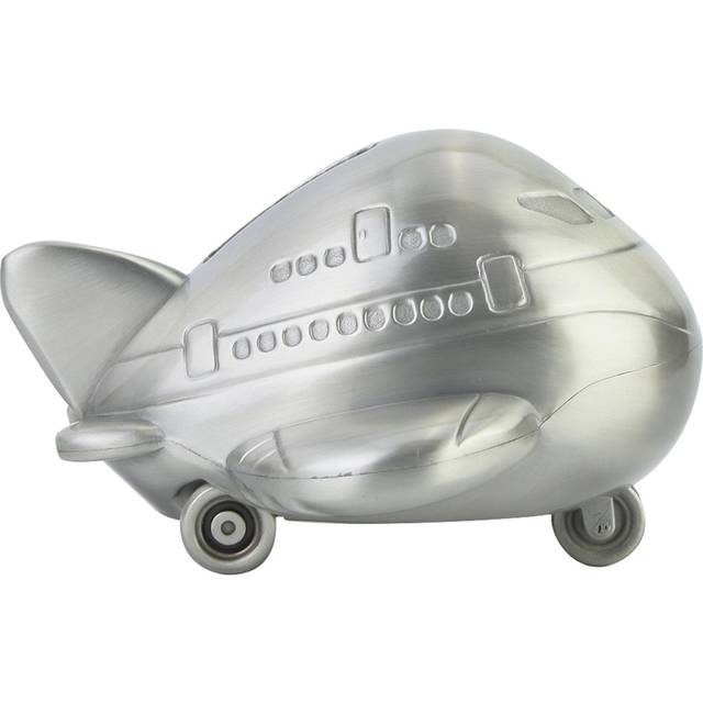 Zinc Alloy Air Plane Shape Coin Bank Children Gift Money Saving Box