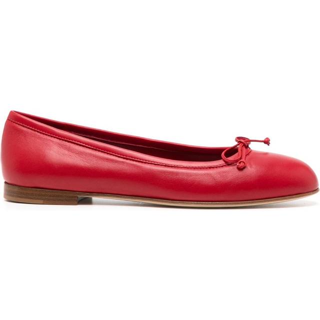 Manolo Blahnik - Veralli ballerina shoes - women - Calf Leather/Calf Leather/Calf Leather - 38 - Red