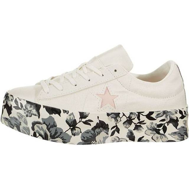(WMNS) Converse One Star Platform Ox Canvas Shoes White/Black/Pink - BLACK - 7.5