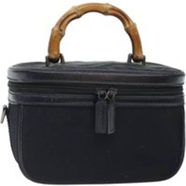 Womens Preloved Bamboo Cosmetic Case Wo - Black - One Size