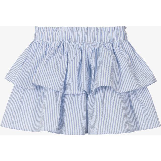Ido Baby Girls Blue Striped Seersucker Skirt - 18 month