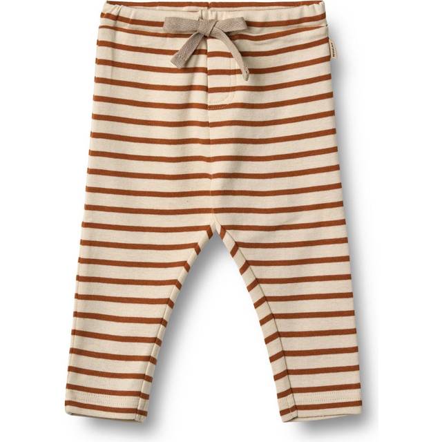 WHEAT Baby Jersey Manfred Striped Leggings, Beige