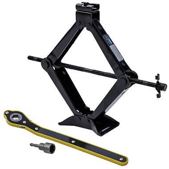 Katsu 2 Ton Scissor Wind Up Car Lifting Screw Jack W/wrench