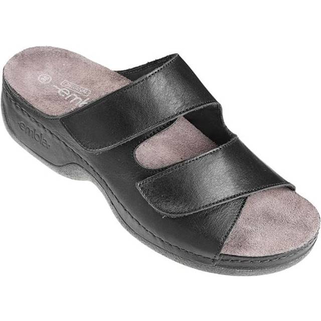 Ergoflex sandal 2-remmar Svart utan hälrem 41