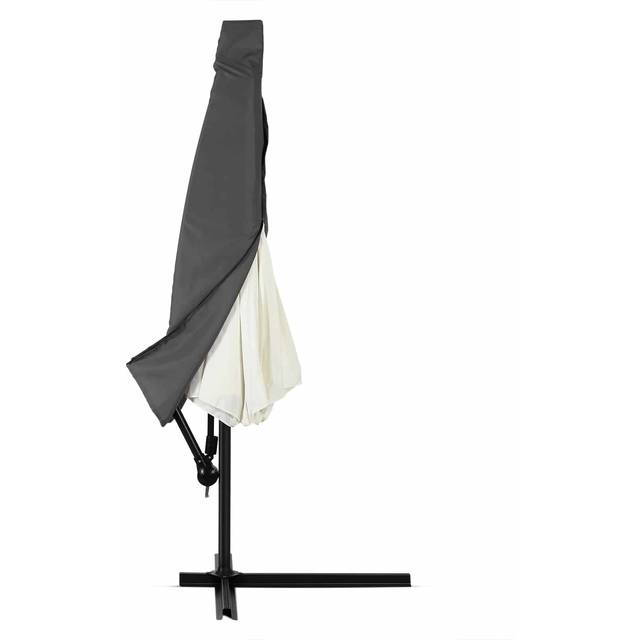 Deuba - Sun Parasol Cover Garden Cantilever Umbrella Waterproof Breathable 160 g/m² Polyester Covering Anthracite, für 3.5m Schirm (de)