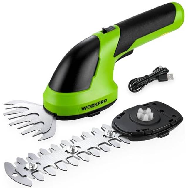 2 IN 1 Cordless Hedge Trimmer and Grass Shear | 7.2V Electric Grass Trimmer with 2000mAh Lithium-ion Battery | Lightweight Hand Held Hedge Trimmer