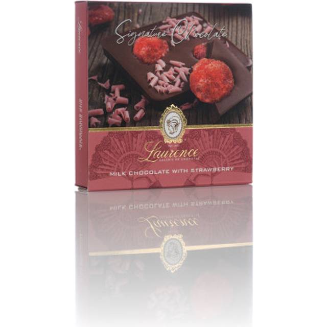 Handmade milk chocolate with strawberries Laurence, 100 g