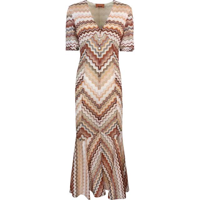 Missoni Zigzag lame maxi dress - multicoloured (UK 6)