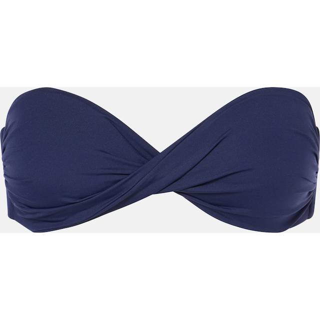 Melissa Odabash Martinique strapless bikini top - blue (UK 8)