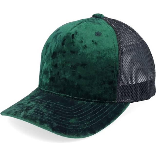 Equip - Grön trucker Keps - Kids Youth Green/Black Velvet Trucker @ Hatstore