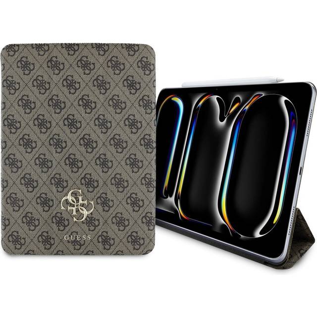 Guess iPad Pro 11"""" (2024) Fodral Magnetic 4G Big Logo - Brun