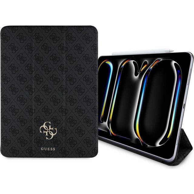 Guess iPad Pro 13"""" (2024) Fodral Magnetic 4G Big Logo - Svart