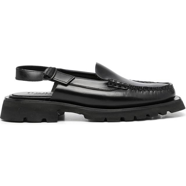 Hereu - slingback strap loafers - women - Leather - 39 - Black