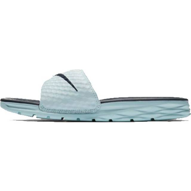 (WMNS) Nike Benassi Solarsoft 'Mint Black' 705475-303 - Mint/Black - 8