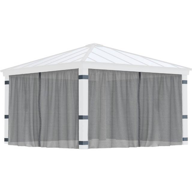 Palram Canopia Dallas 4 Piece Gazebo Netting Set 14 x 14ft