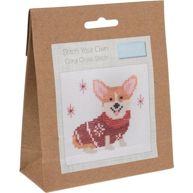 Corgi - counted cross stitch kit festive period,perfect gift - z146t