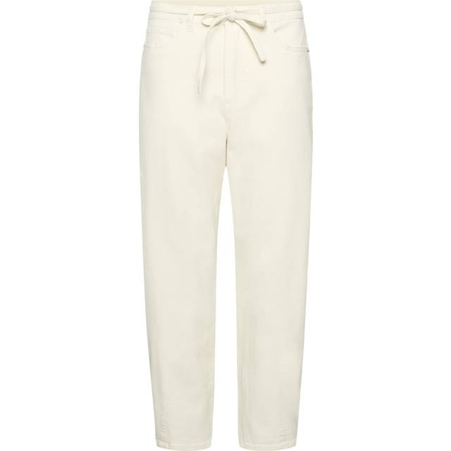 Kaffe, Byxor, Dam, S, Denim, Högmidjade Jeans Off White Denim - white (S)