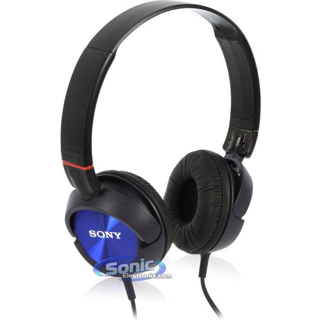 SONY sealed headphones blue on-ear MDR-ZX300/L blå