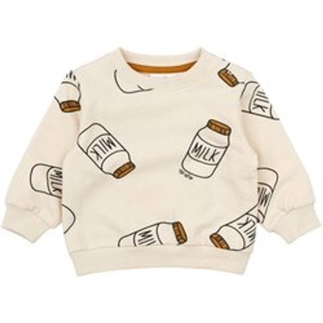 The New Tnsbnilos Sweatshirt Stl. 86 pojkar - Sweatshirts Från Magasin - White Swan Aop (86)