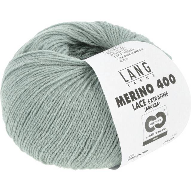 Lang Yarns Garn Merino 400 Lace 92 Salvia