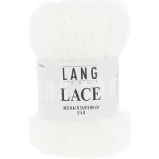 Lang Yarns Garn Lace 01 Vit