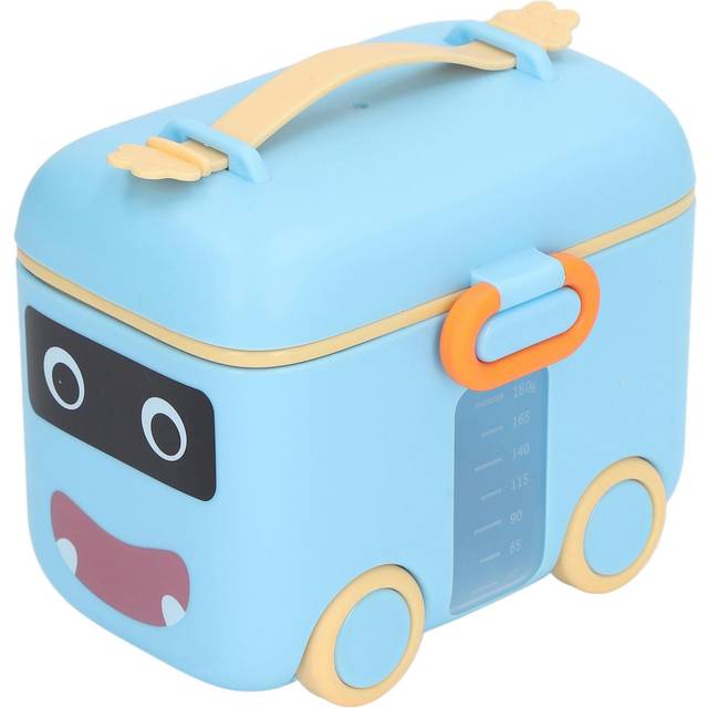 Baby Travel Milk Powder Box Safe Sealing Moist Proof Portable Milk Powder Storage Dispenser with L blue