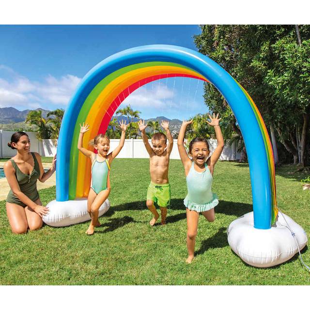 Intex Rainbow Cloud Sprinkler Inflatable Sprinkler Water Sprinkler Multicolour