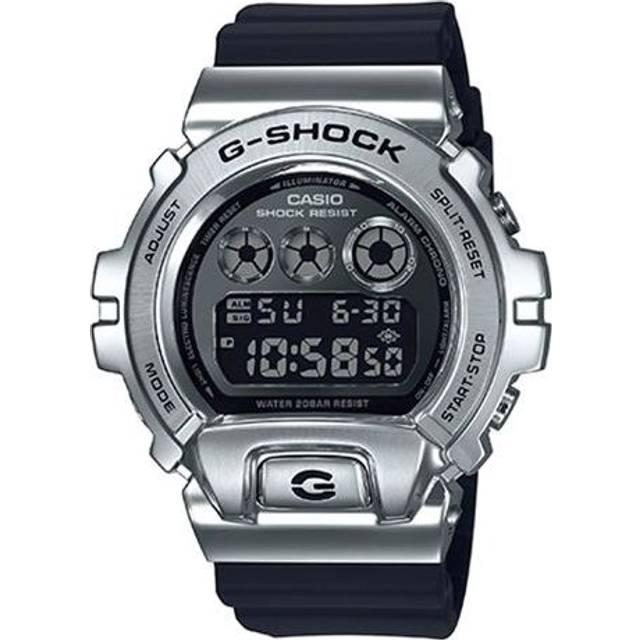 CASIO G-Shock Digital 'Black Silver' GM-6900-1PR - black silver - Free