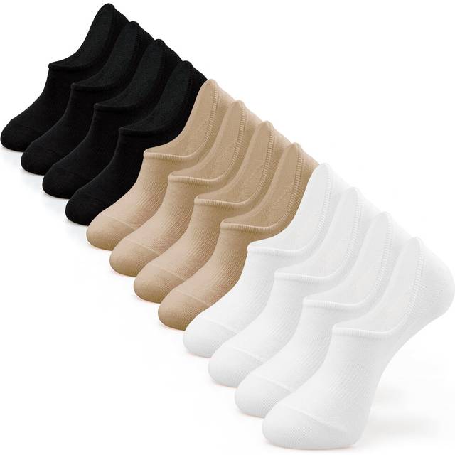 IDEGG Women and Men No Show Socks Low Cut Anti-slid Athletic Running N