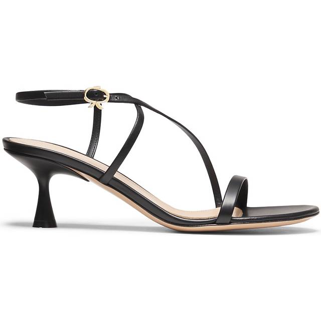Gianvito Rossi Black Strappy 55 Heeled Sandals - BLACK - IT 41.5