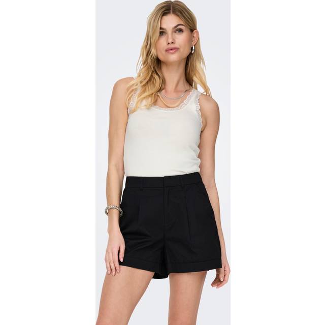 Only - Linne onlSara Sharai Lace Tank Top Jrs - Vit