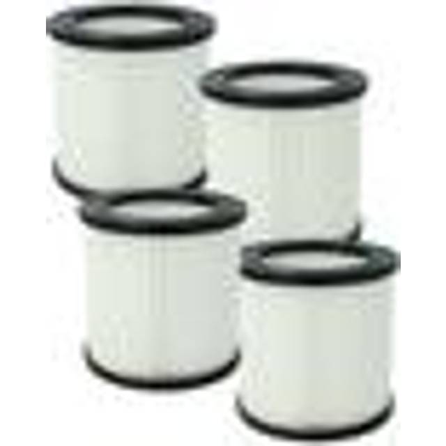 Vhbw - 4x Filter Element compatible with Nilfisk Buddy ii 12, ii 12 Car Cleaner Wet/Dry Vacuum Cleaner
