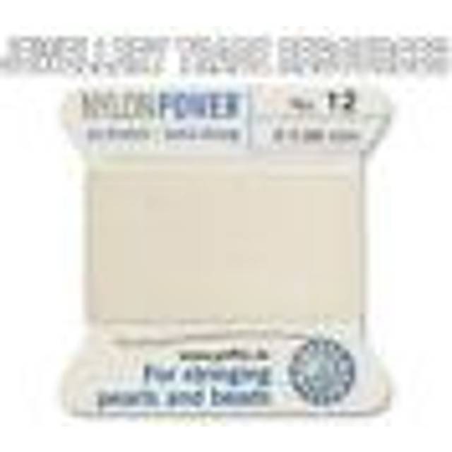 White nylon power silky string thread 0.98mm stringing pearls & beads griffin 12