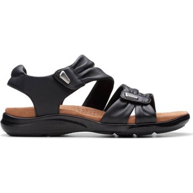 Clarks Kitly Ave Leather Women's Slingbacks Sandals - Black - UK 5.5