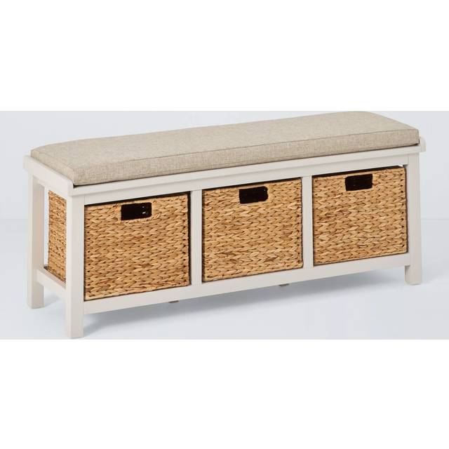 John Lewis Country Shoe Bench FSC-Certified (Acacia Wood), Greige