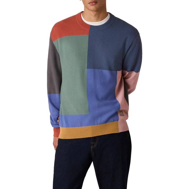 PS Paul Smith Crew Neck Patchwork Sweater, Multicolour
