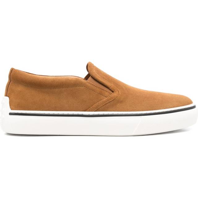Tod's - suede slip-on sneakers - men - Rubber/Calf Leather/Calf Suede - 8 - Brown