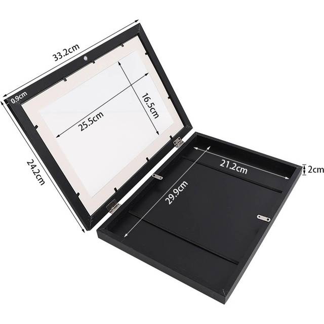 Wooden photo frame table oil painting storage box Kids Art Frames children flip diy photo frame wood multicolour
