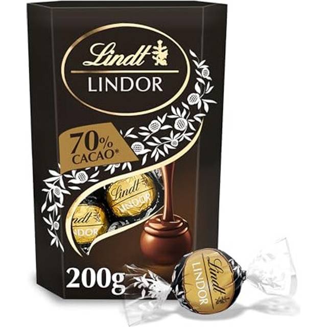 Lindt Lindor Extra Dark Chocolate Truffles Box 200g