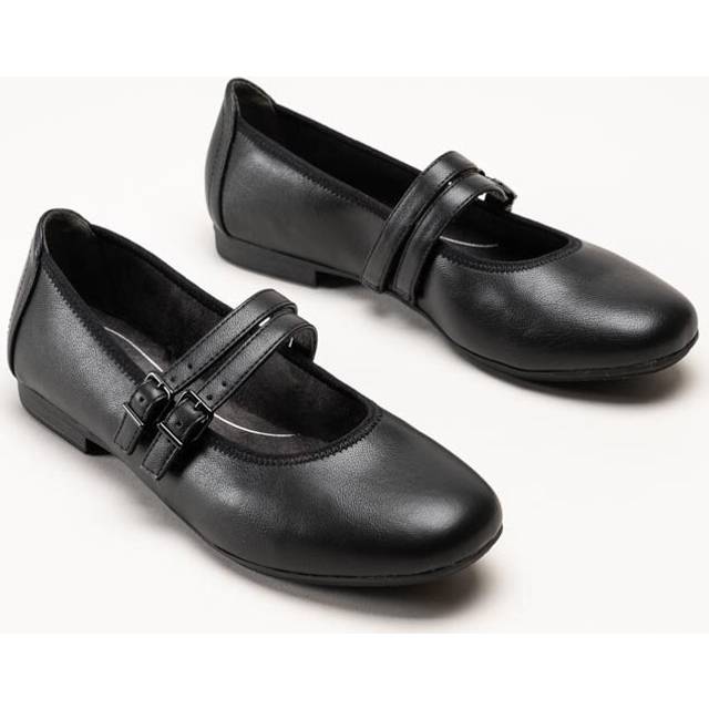 Jana - Svarta ballerinaskor med sleif storlek 37 - Black (37)