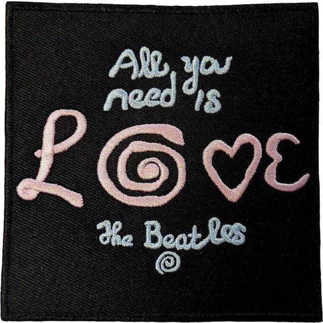 The Beatles All You Need Is Love Woven Iron On Patch