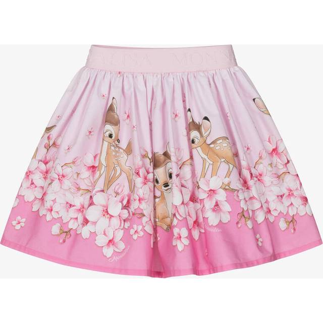 Monnalisa Girls Pink Cotton Disney Skirt - 8 year