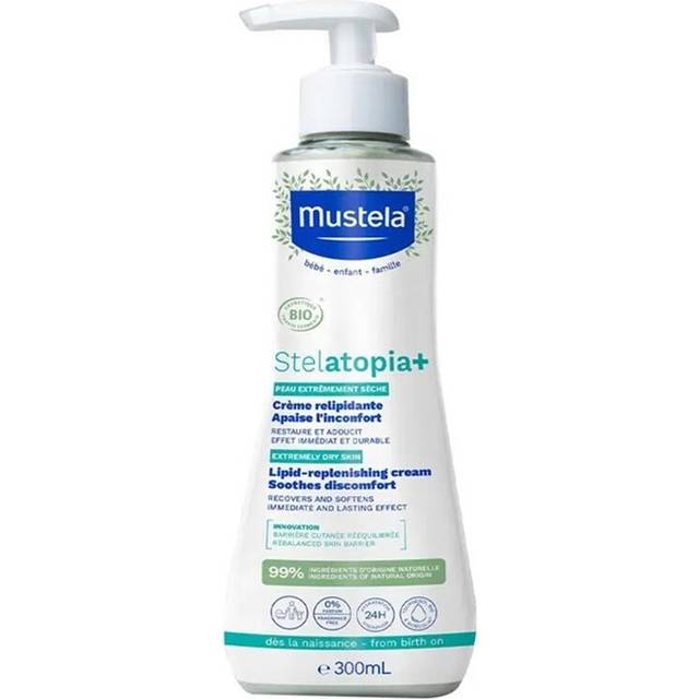 Mustela Stelatopia Lipid Replenishing Baby Cream for Extremely Dry Skin 300ml | Moisturizer for Sensitive Skin |Eczema Relief |Fragrance-Free