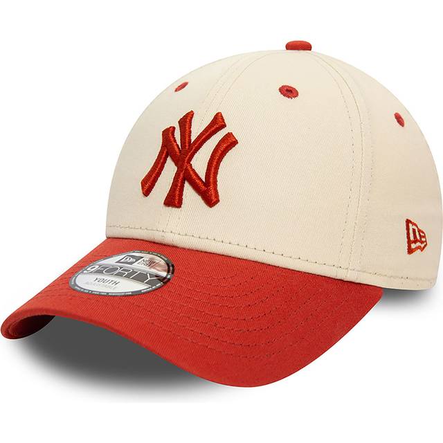 9Forty Contrast Kids Yankees Keps by New Era - beige-röd