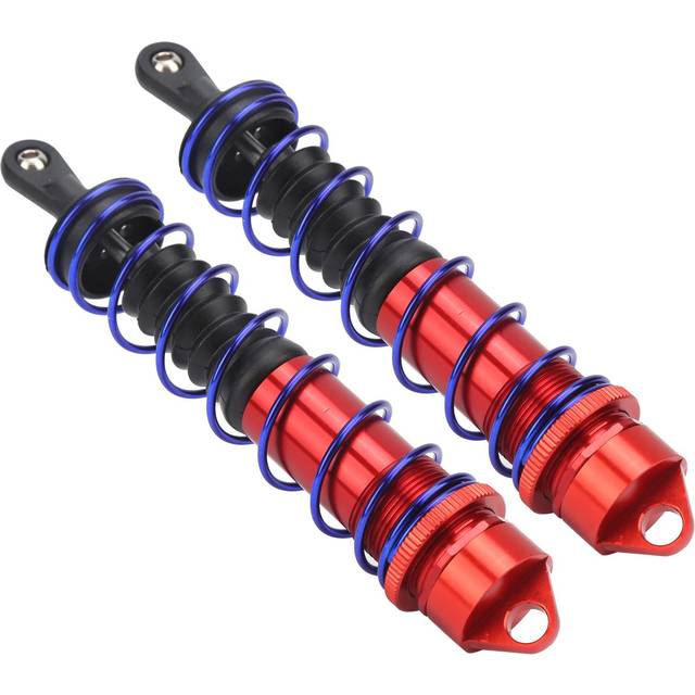 Aluminium Alloy Metal Rear Shock Absorbers for 1/8 Scale RC Car Truck Universal RC PartsRed