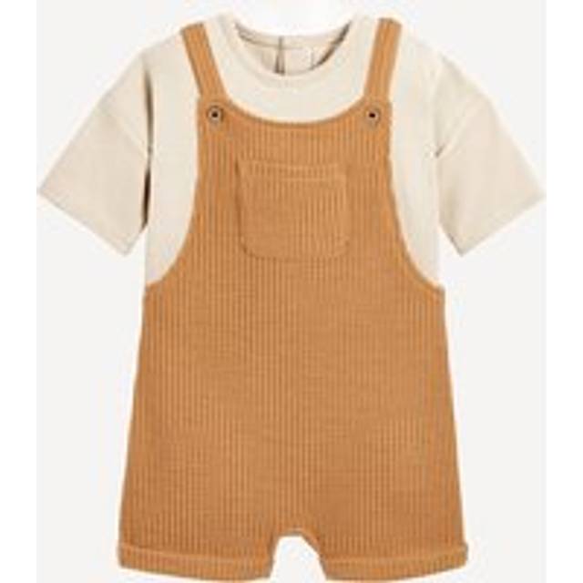 T-Shirt/Dungarees Outfit - Printed - 18M (81CM)